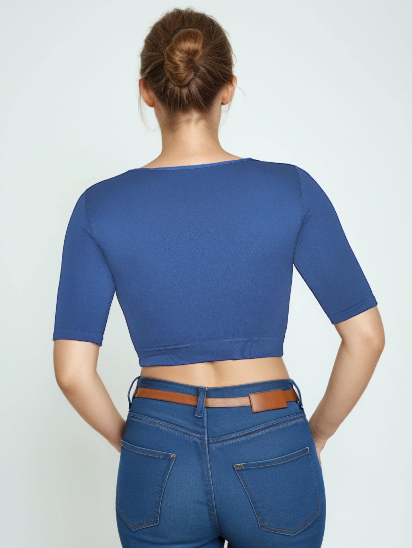 BLUSA MANGA 3/4 CUELLO REDONDO