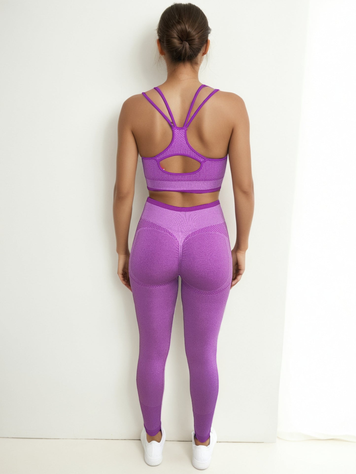 CONJUNTO PUNTOS BICOLOR LEGGING + TOP