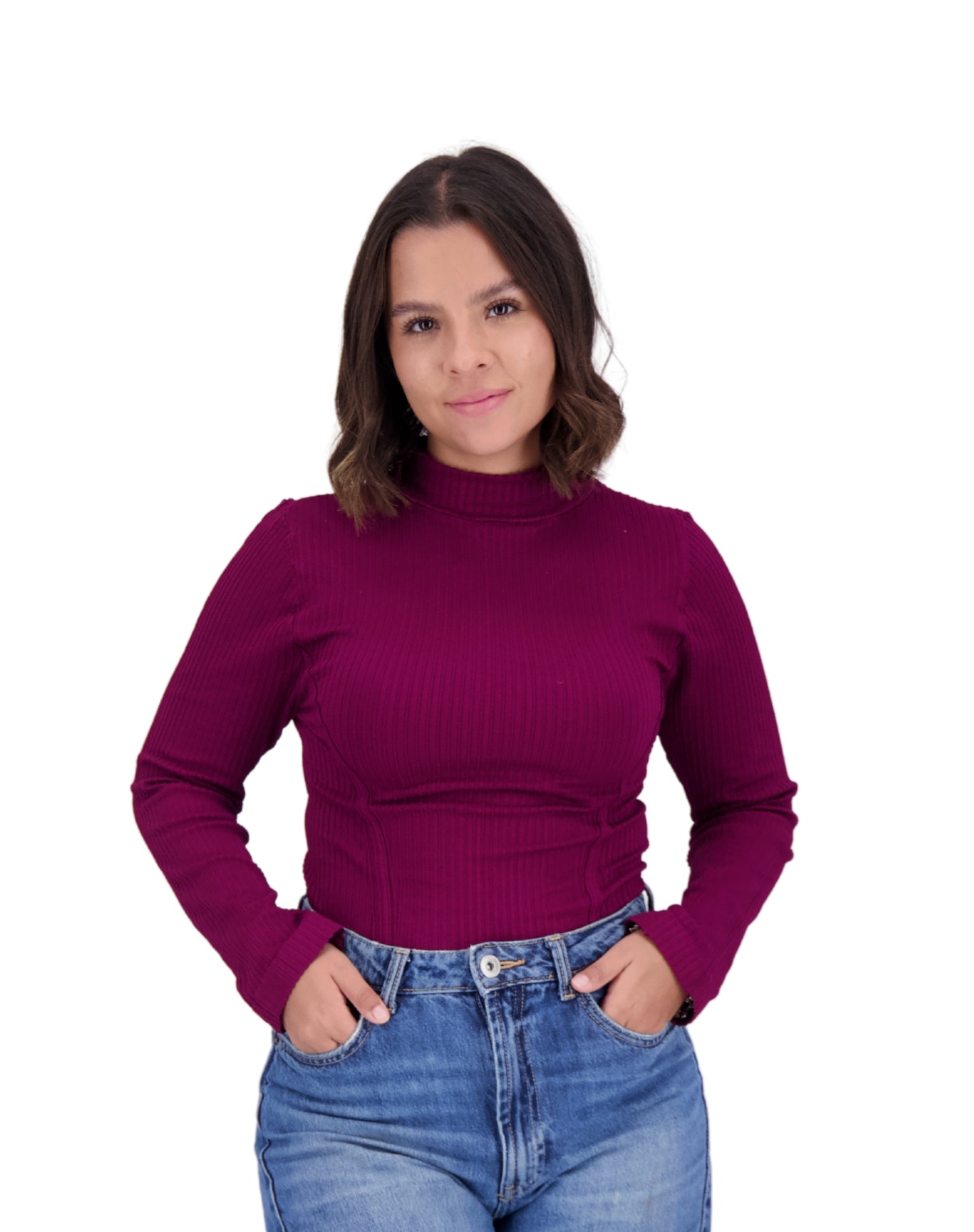 BLUSA MANGA LARGA TIPO CORSET