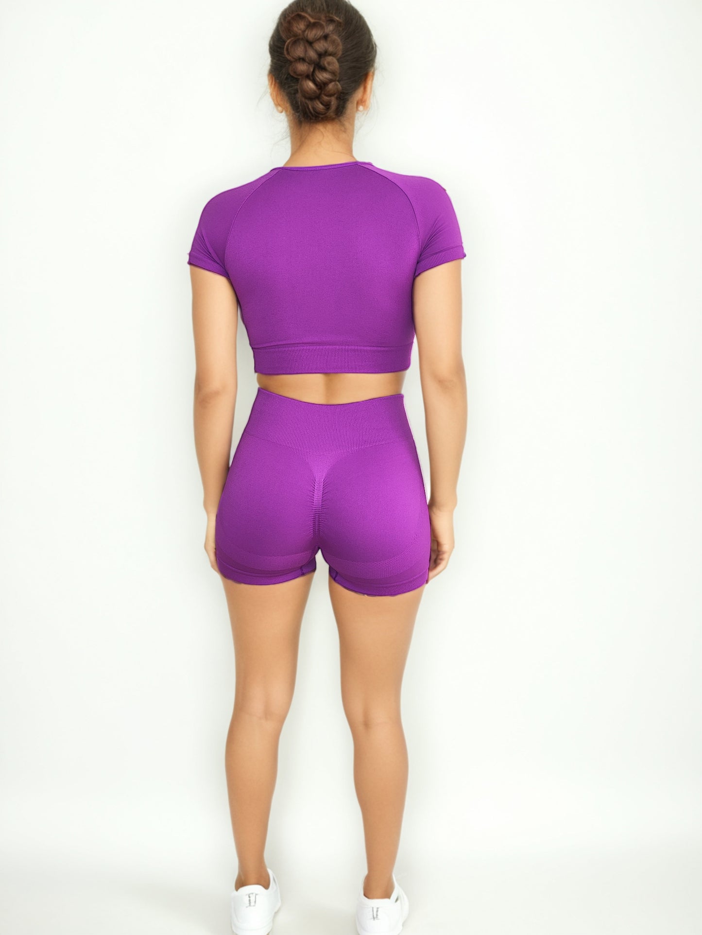CONJUNTO FRANJAS SHORT MAS CROP TOP