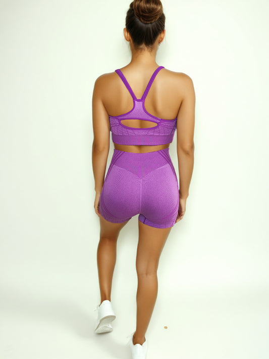 CONJUNTO TRAZADO SHORT CORTO + TOP DOBLE TIRANTE