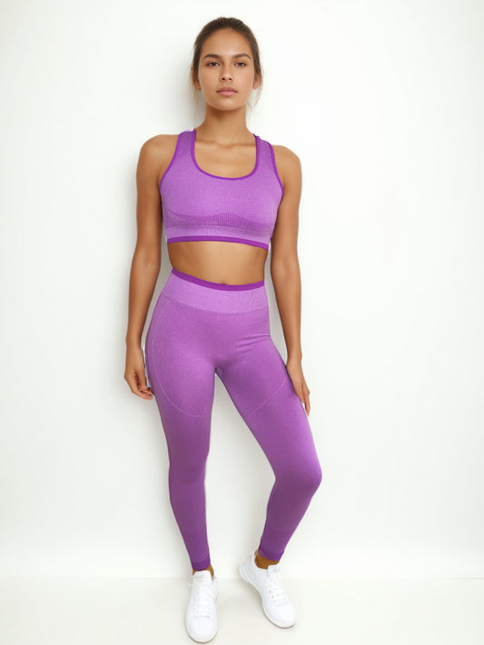CONJUNTO PUNTOS BICOLOR LEGGING + TOP OLIMPICO
