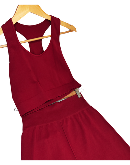 CONJUNTO TOP OLIMPICO SENCILLO + SHORT CORTO SIN PUSH UP