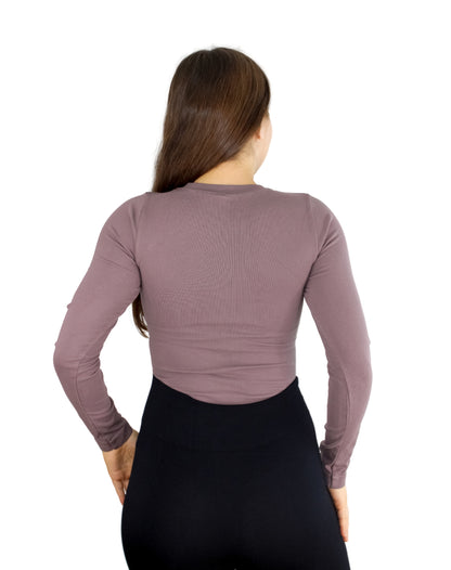 BLUSA MANGA LARGA CUELLO REDONDO