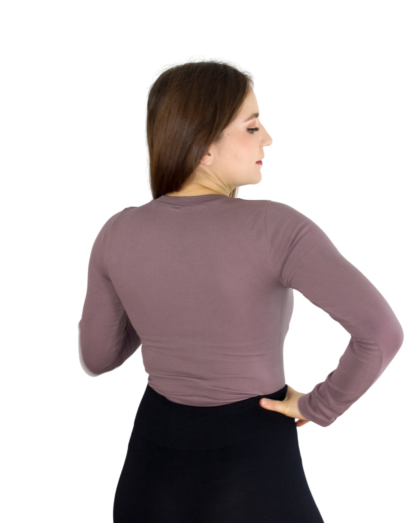 BLUSA MANGA LARGA CUELLO REDONDO