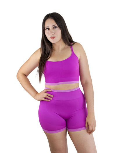 CONJUNTO DEPORTIVO DE TOP DOBLE TIRANTE