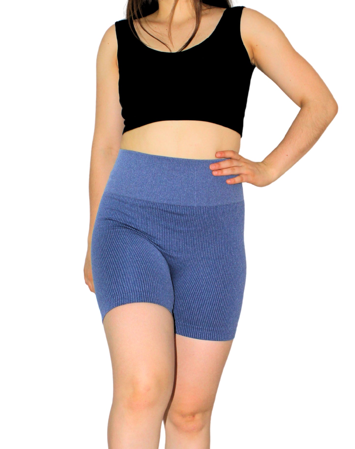 SHORT ACANALADO JASPE