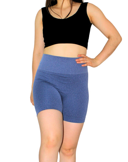 SHORT ACANALADO JASPE