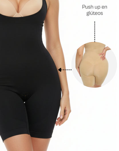 Faja body short tirantes ajustables