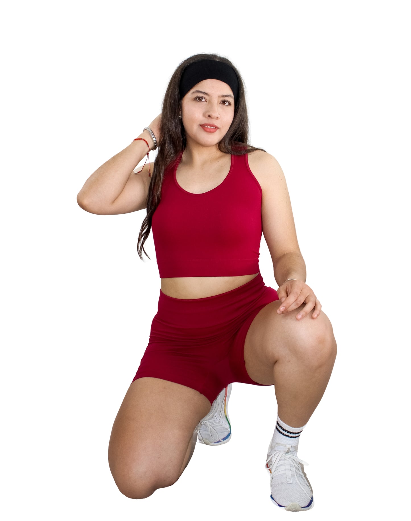 CONJUNTO TOP OLIMPICO SENCILLO + SHORT CORTO SIN PUSH UP